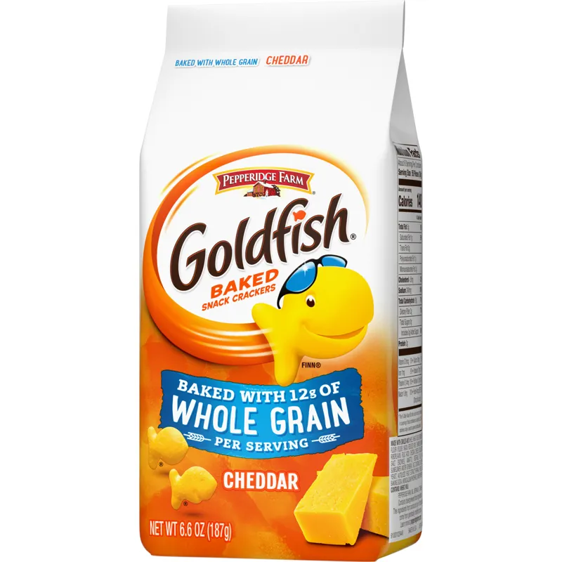 Pepperidge Farm Goldfish Baked Snack Crackers Cheddar Made With Whole Grain view 1