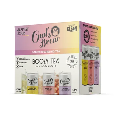 Owl's Brew ParTea Pack 6pk 72oz Cans