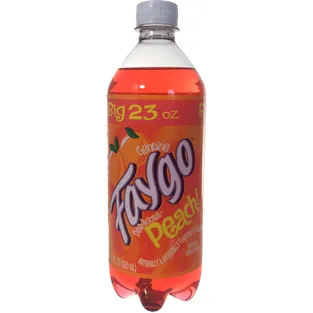 Faygo Peach Soda Plastic