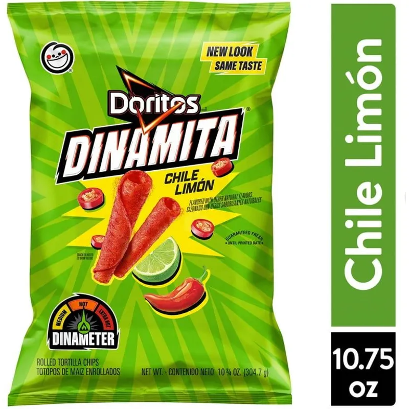 Doritos Tortilla Chips, Chile Limon, Rolled view 1