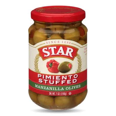 Star Stuffed Manzanillo Olives 2oz Jar
