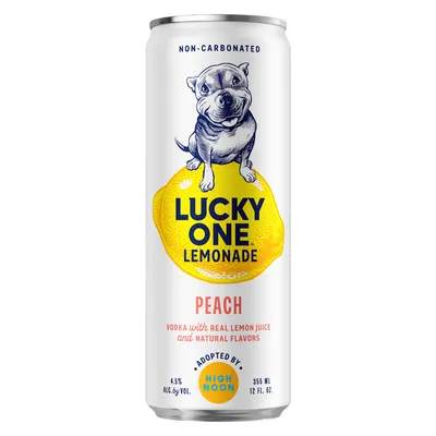 Lucky One Peach Vodka Lemonade 4 Pack 48 oz