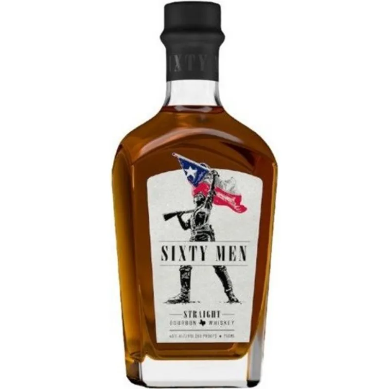 Sixty Men Straight Bourbon Whiskey view 1