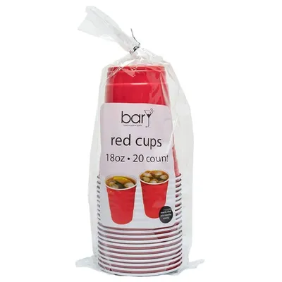 Bar Y3 Red 20 Pack 18oz Cups