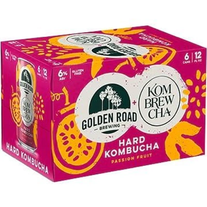 Golden Road Kombrewcha Passion Fruit Hard Kombucha view 1
