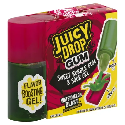 Juicy Drop Gum Sweet Bubble Gum 0.9 oz