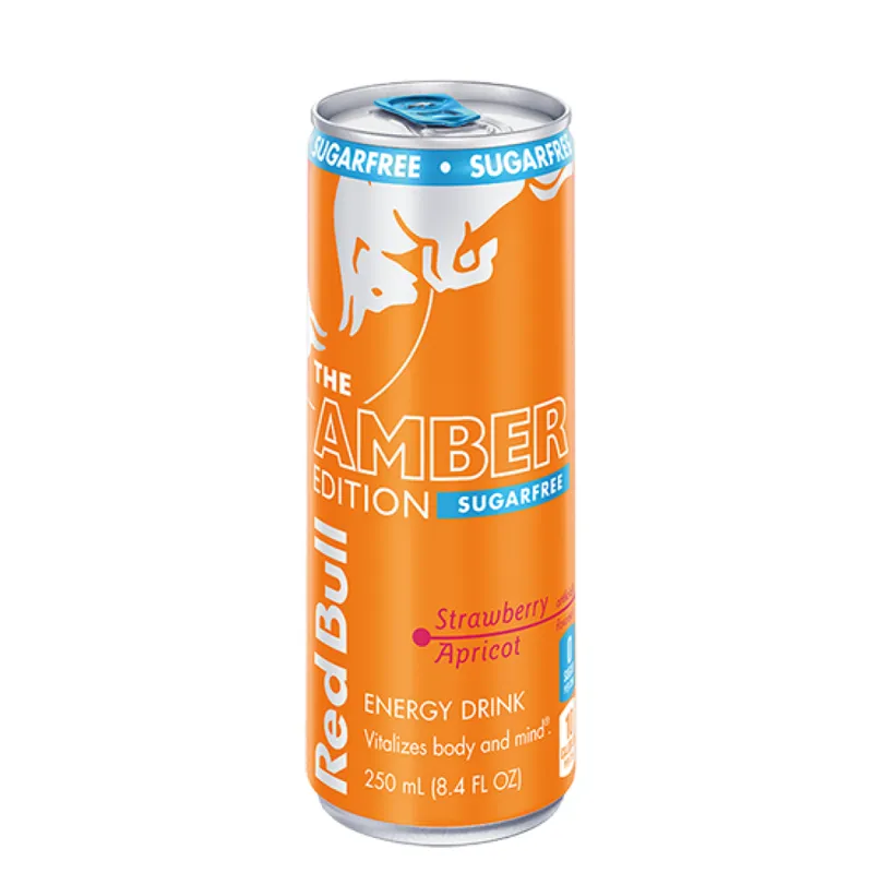 Red Bull Amber Edition Sugar Free Strawberry Apricot view 1