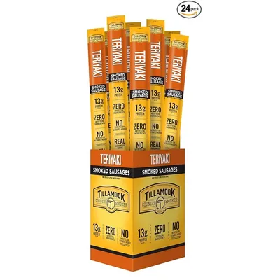 Tillamook Teriyaki Smoked Sausage Deli Style 1 oz Bag
