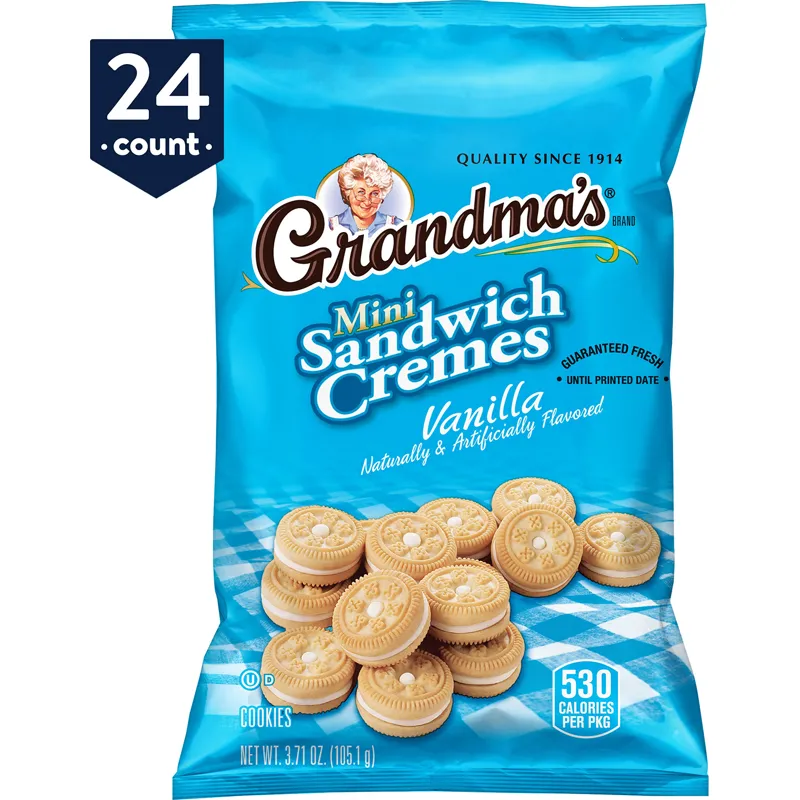 Grandma's Mini Vanilla Creme Sandwich Cookies view 1