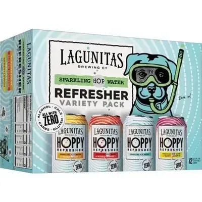 Lagunitas Hoppy Refresher Sparkling Hop Water Variety Pack 12 oz 12 Pack Cans