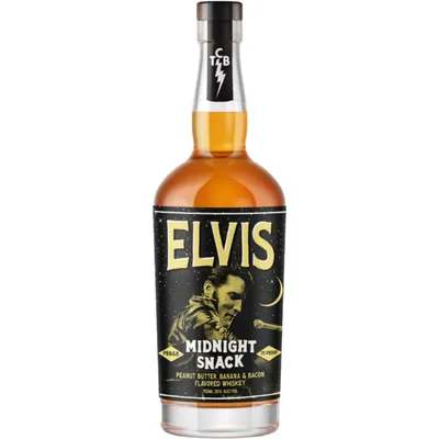 Elvis Midnight Snack Peanut Butter Banana & Bacon Flavored Whiskey 750 ml