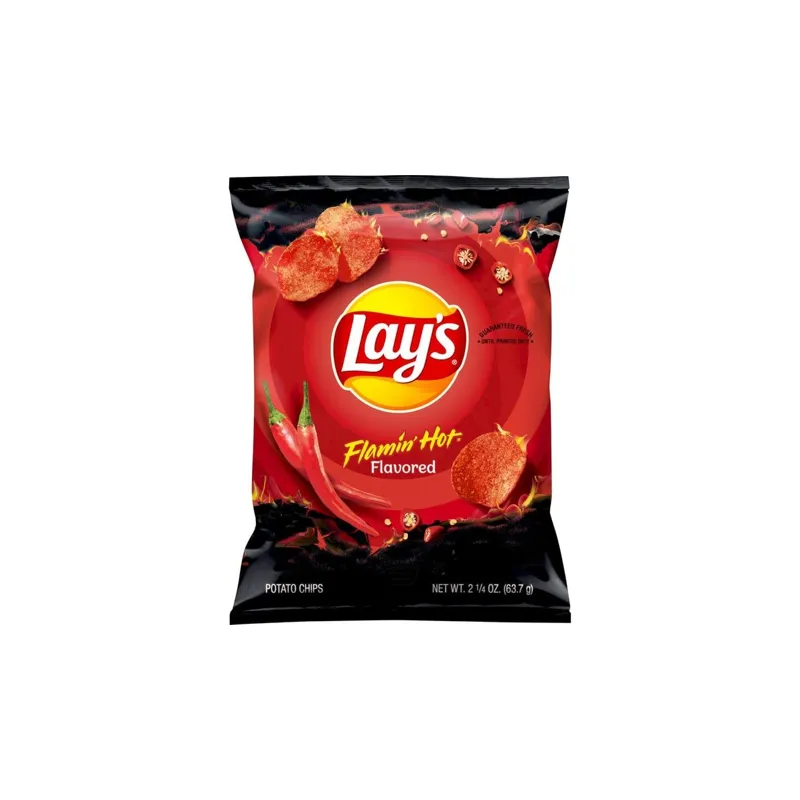 Lay's Flamin' Hot Flavored Potato Chips view 1