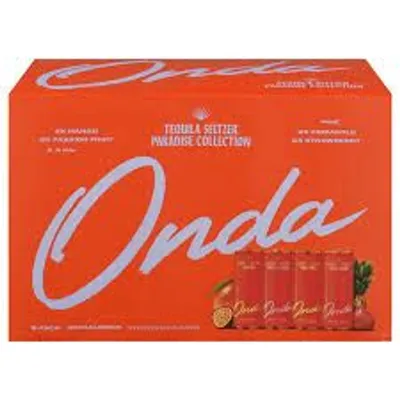Onda Tequila Seltzer Paradise Collection 8 Pack 12 oz Cans