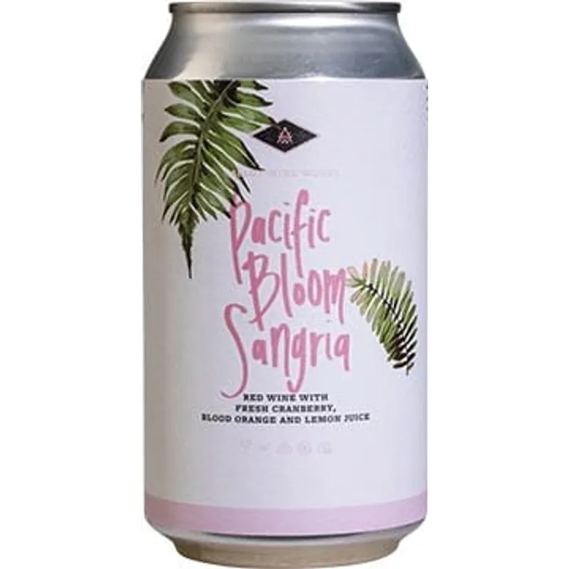 Pacific Bloom Sangria by Alloy Wine Works Napa Valley with Fresh Cranberry, Blood Orange and Lemon Juice Red Wine Blend Aluminium view 1