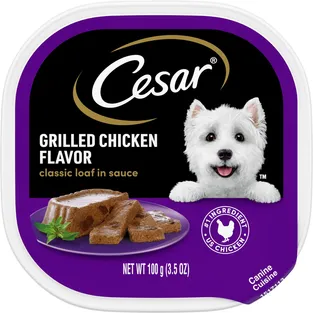 Cesar Canine Cuisine Grilled Chicken in Meaty Juices Dog Food