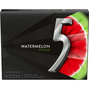 Wrigley's 5 Prism Sugarfree Gum Electric Watermelon Box