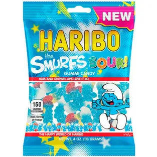 Haribo Sour Smurfs Gummy Candy