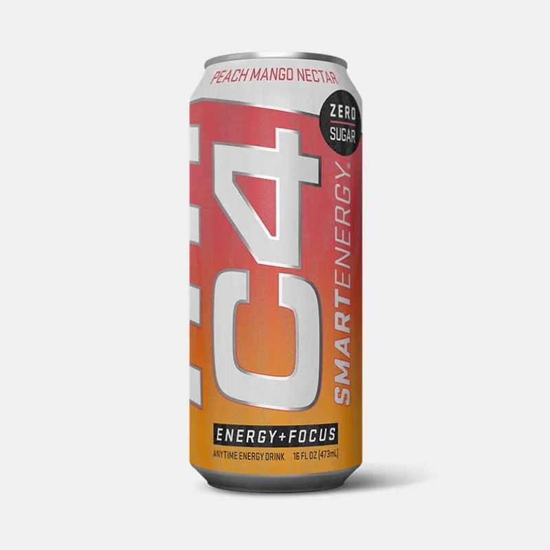 C4 Smart Energy Mango Nectar Sparkling Energy Drink view 1
