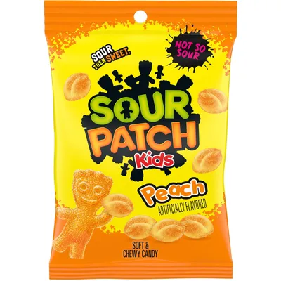 Sour Patch Kids Peach Soft And Chewy Candy, 8.07 Oz Bag