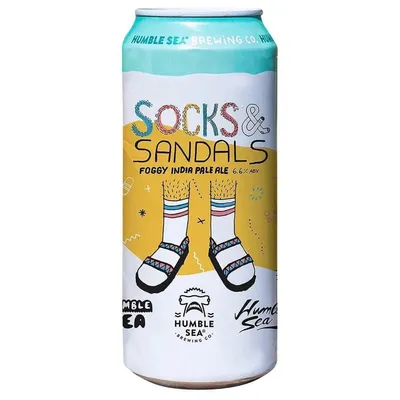 Humble Sea Brewing Socks & Sandals Foggy IPA 4-pack 16 oz cans