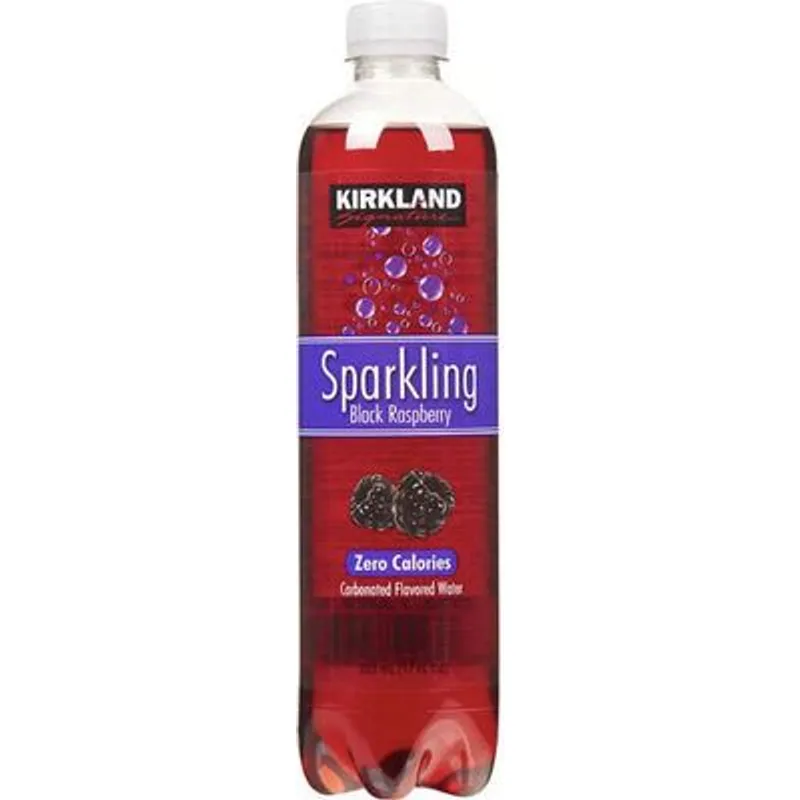 Kirkland Black Raspberry Sparkling Water Plastic view 1
