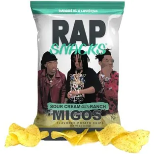 Rap Snacks Potato Chips Migos Sour Cream & Onion