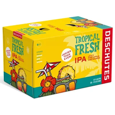 Deschutes Tropical Fresh IPA 6pk 12oz Cans