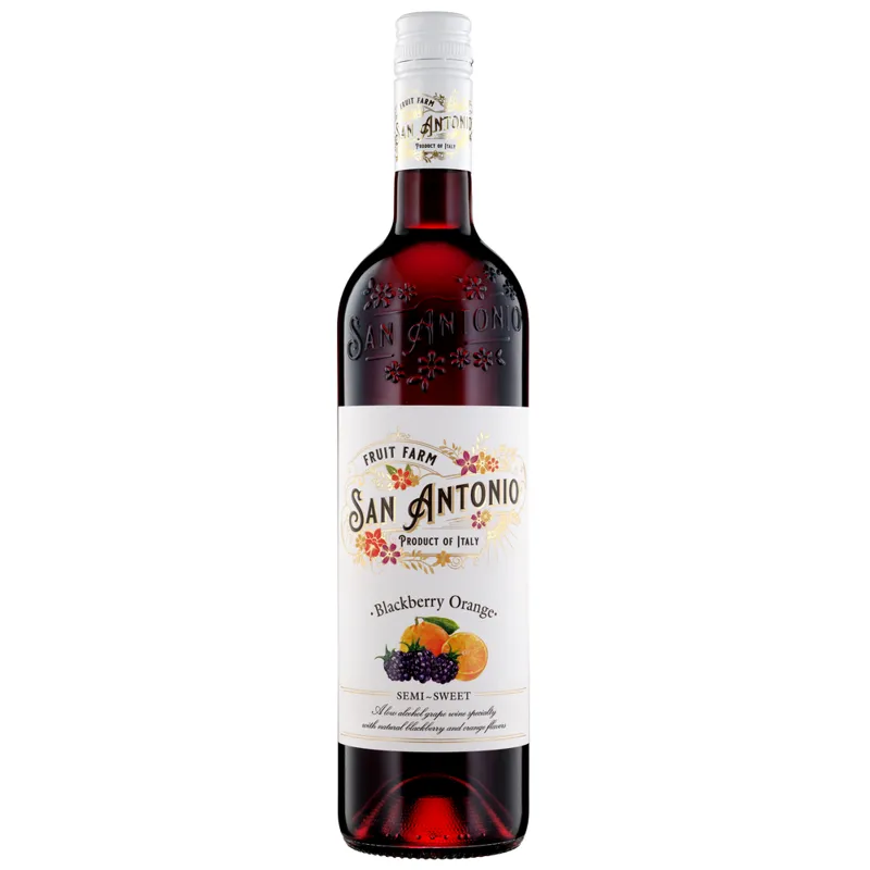 San Antonio Fruit Farm Blackberry Orange Wine view 1