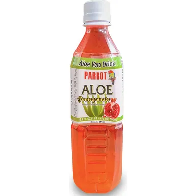 Parrot Pomegranate Aloe Juice 16.9oz Bottle