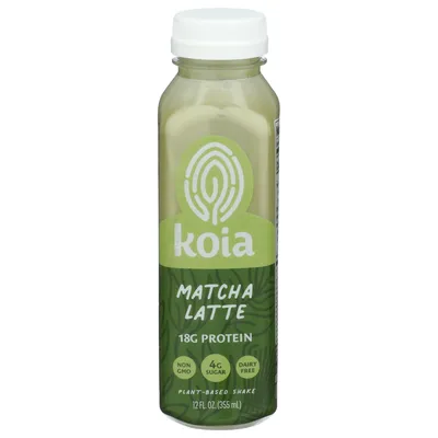 Koia Matcha Latte Plant-Based Protein Shake 12 oz Bottle