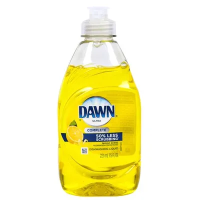 Dawn Ultra Complete Lemon Scent Dishwashing Liquid 7.5 oz Bottle