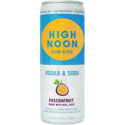 High Noon Passion Fruit Vodka & Soda 12 oz Can