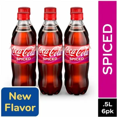 Coca-Cola Spiced Raspberry Soda Bottles 16.9oz Bottle